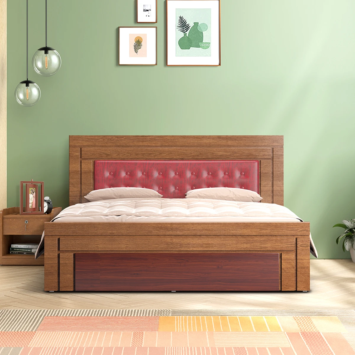 CHERRY DOUBLE BED 1 BDH-146