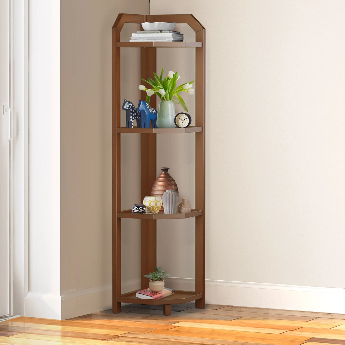 WOODEN CORNER SHELF- LEGACY CSCH-301