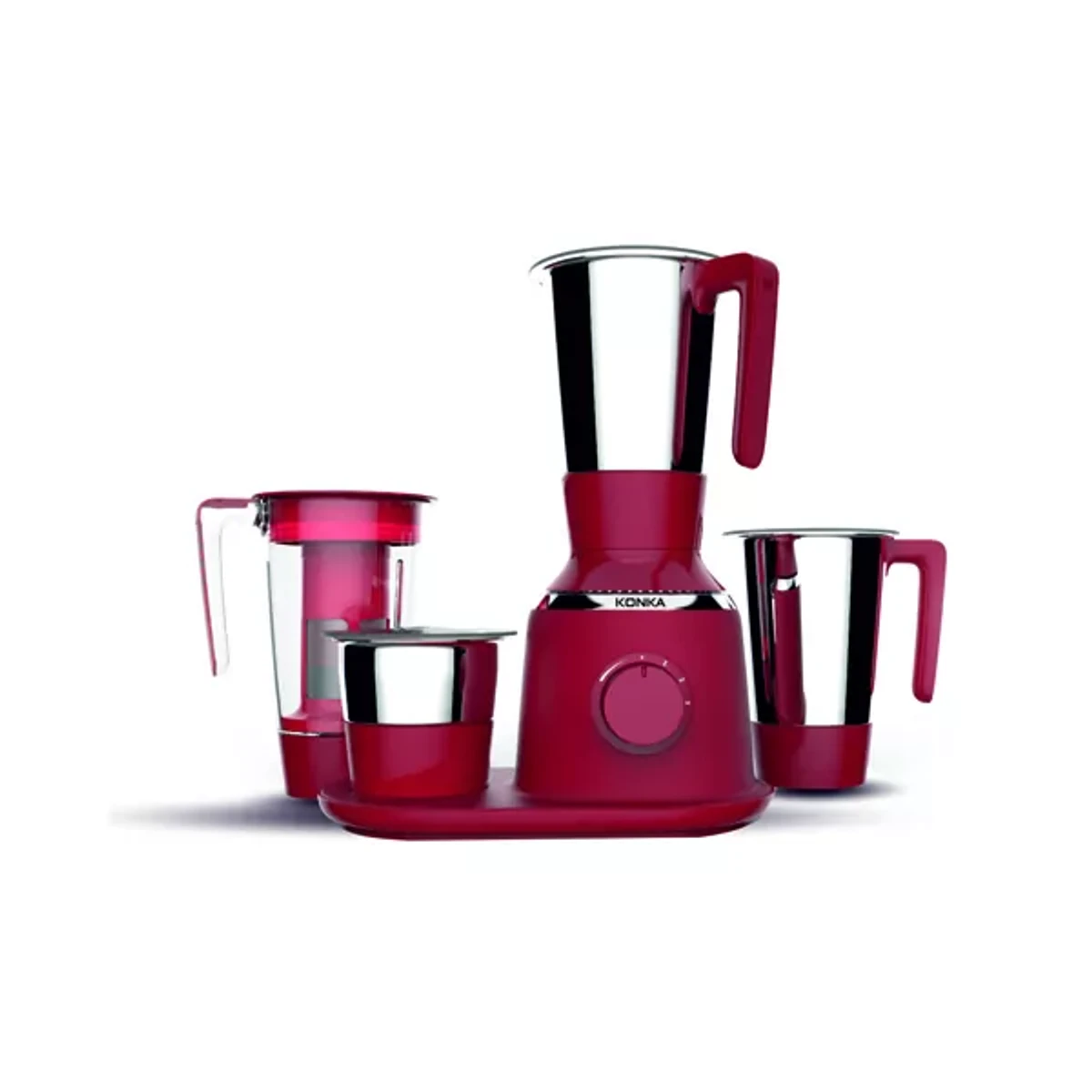 KONKA MIXER GRINDER-RUBY-RED (750 Watt)