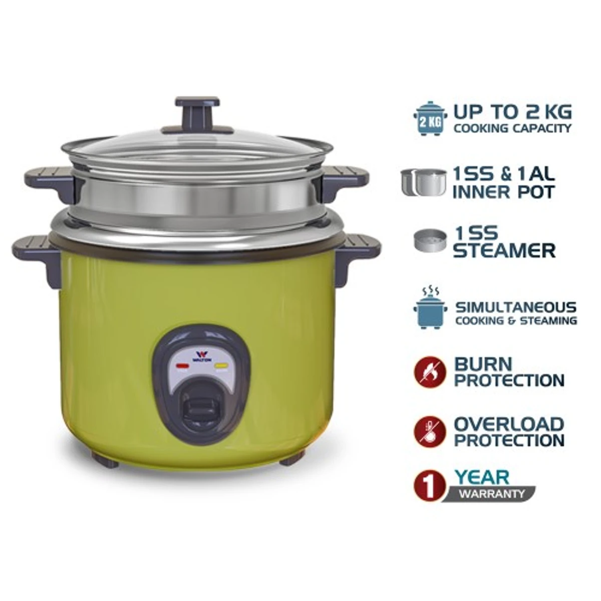 WALTON RICE COOKER WRC-STAR-DELUXE 2.8L